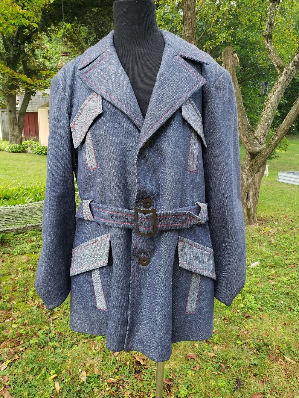 Vintage 1970s Denim-like Coat - Westerfield